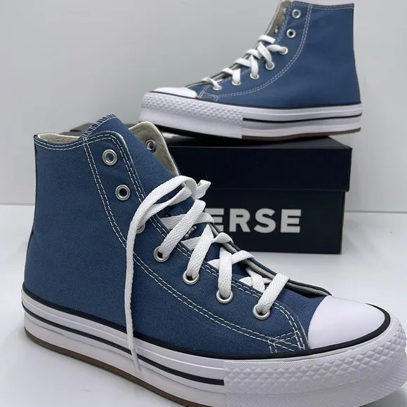 Converse WMNS Blue High-Top Sneakers Platform A10781FCTAS EVA LIFT HILAKESIDE
