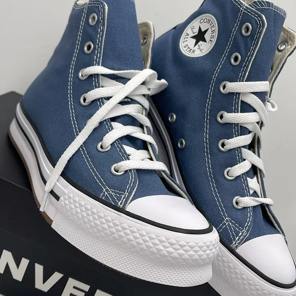 Converse WMNS Blue High-Top Sneakers Platform A10781FCTAS EVA LIFT HILAKESIDE
