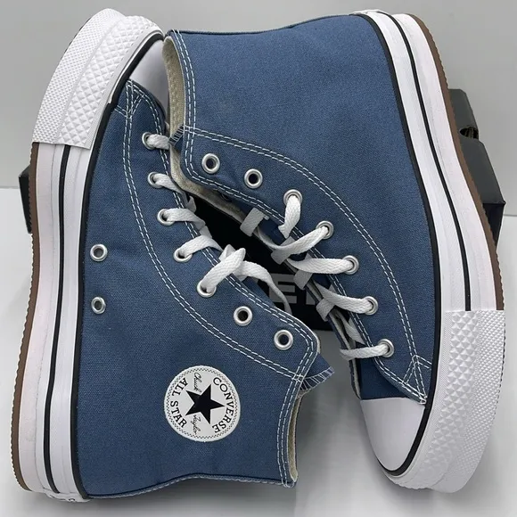 Converse WMNS Blue High-Top Sneakers Platform A10781FCTAS EVA LIFT HILAKESIDE