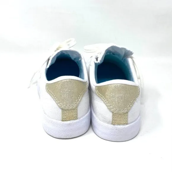 Converse Women 568901C Breakpoint Metallic Industrial Glam Low Top White Sneaker