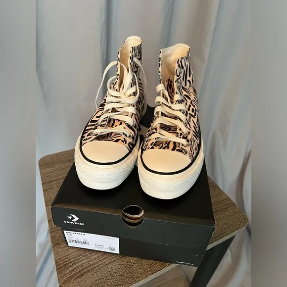 Converse Women's Animal Print High-Top Sneakers