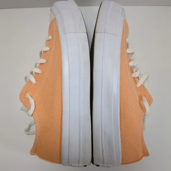 Converse Women's Low Top Platform Orange and Cream Sneakers , Size 8.5