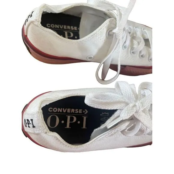 Converse Womens OPI Womens Chuck Taylor All Star Platform Sneakers Shoes White