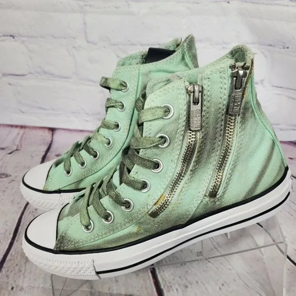 Converse Women's Size 6 Chuck Taylor Dual Zip High Top Sneakers