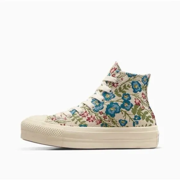 Converse Women's Sneakers Chuck Taylor Lift Platform Floral Tapestry A11992C Sz6