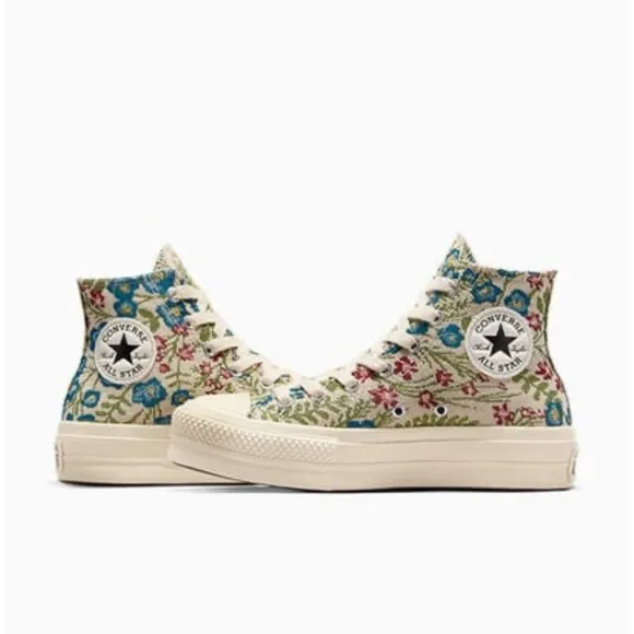 Converse Women's Sneakers Chuck Taylor Lift Platform Floral Tapestry A11992C Sz6
