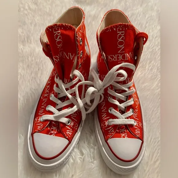 Converse X JW Anderson Logo High-Top Sneakers