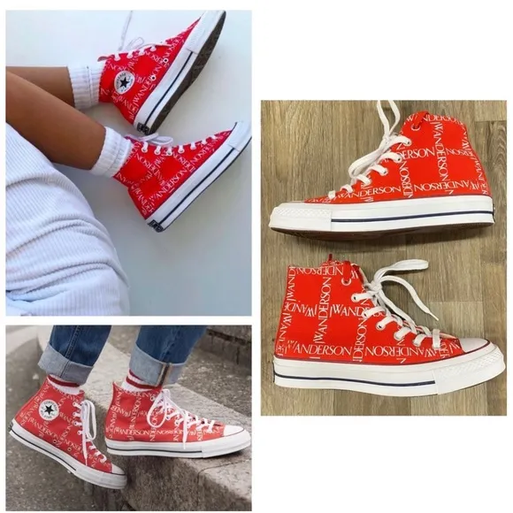Converse X JW Anderson Logo High-Top Sneakers