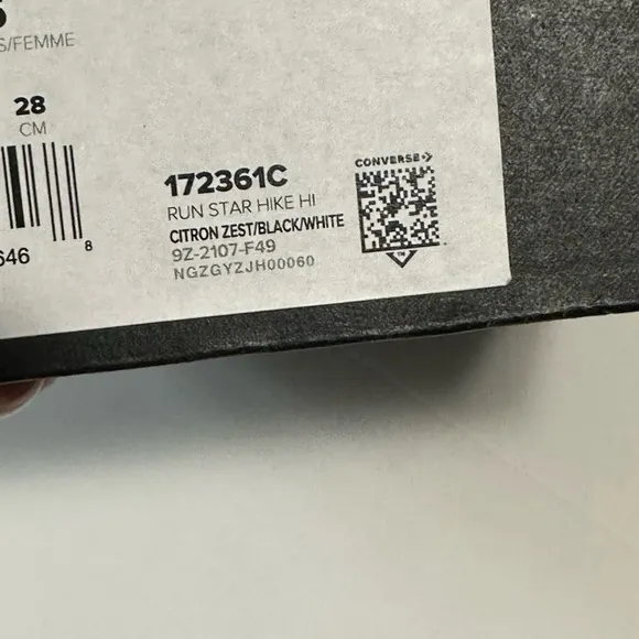 Converse Yellow Run Star Hike Sneakers