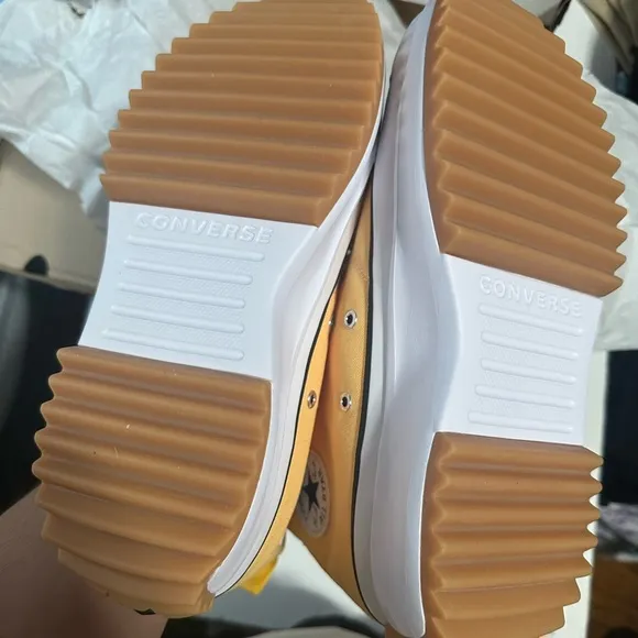 Converse Yellow Run Star Hike Sneakers