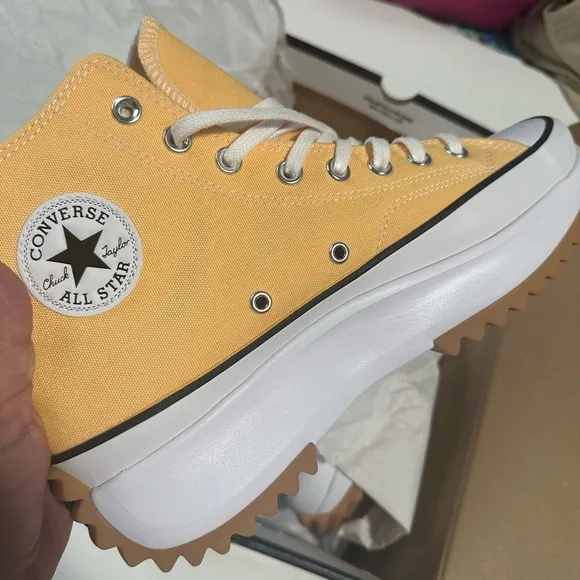 Converse Yellow Run Star Hike Sneakers