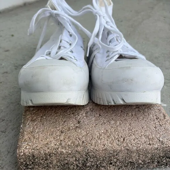 Converse All Star White High-Top Lugged Sneakers