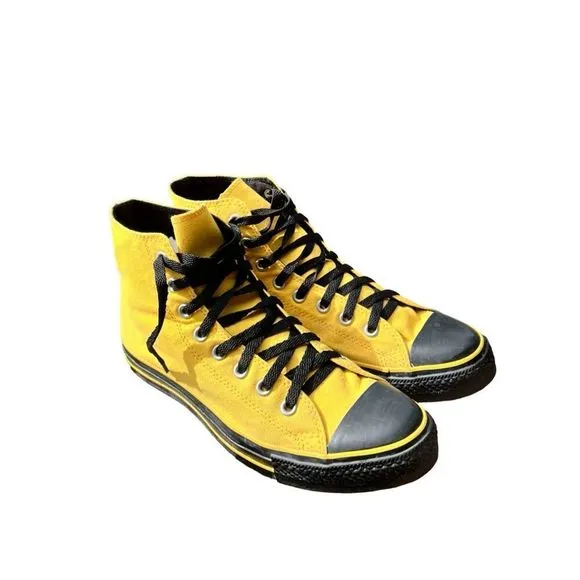 Converse Chuck Taylor All Star Bumblebee Yellow &amp; Black Men High Top Sneakers 10