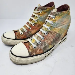 Converse x Missoni Wedge Heel High Top Sparkle Sneakers, Women's 10