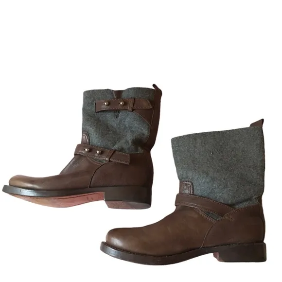 COPY - Rag &amp; Bone Leather and Wool Boots