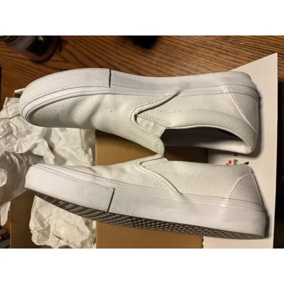 COPY - Vans Mens size 9 White Slip Ons Pop Cushion