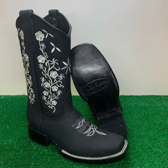 COPY - WOMEN'S WESTERN RODEO COWGIRL BOOTS GENUINE LEATHER LADIES BOTA VAQUERA …