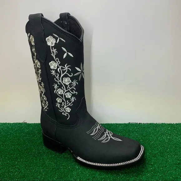 COPY - WOMEN'S WESTERN RODEO COWGIRL BOOTS GENUINE LEATHER LADIES BOTA VAQUERA …