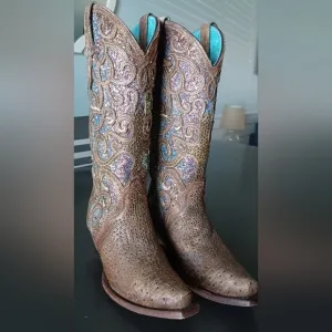 Corral Glitter Inlay Boots
