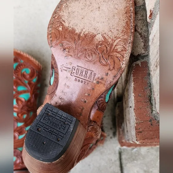 Corral Tooled Leather Boots