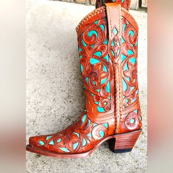 Corral Tooled Leather Boots