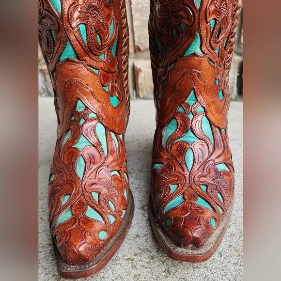 Corral Tooled Leather Boots