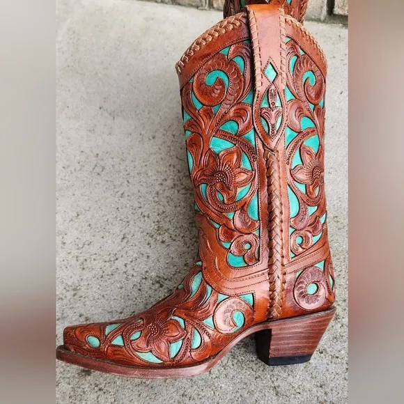Corral Tooled Leather Boots