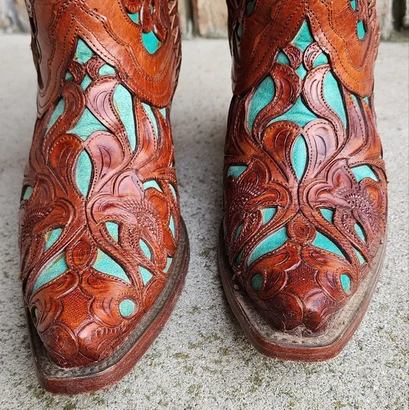 Corral Tooled Leather Boots