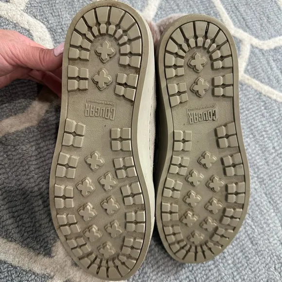 COUGAR Danica Rabbit Fur-Trim High-Top Sneakers
