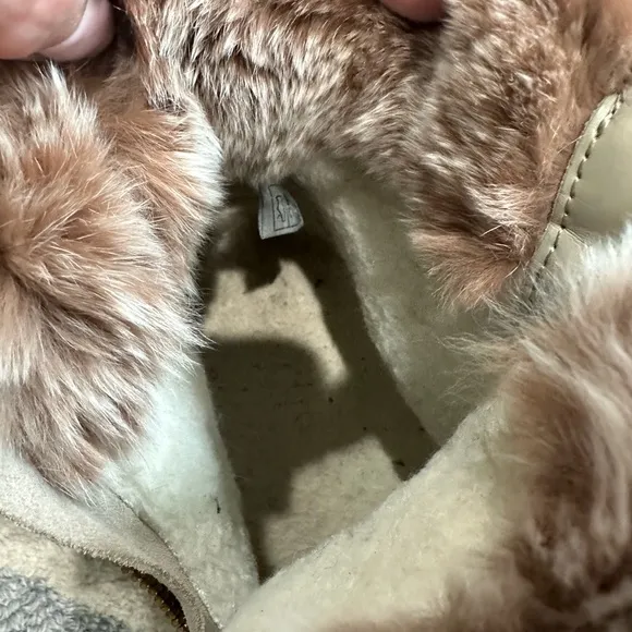COUGAR Danica Rabbit Fur-Trim High-Top Sneakers