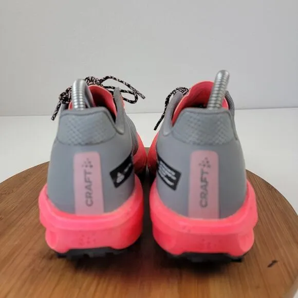 Craft CTM Ultra Carbon Trail Womens Pink Gray Shoes Sneakers Running Size 9.5