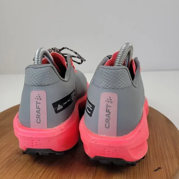 Craft CTM Ultra Carbon Trail Womens Pink Gray Shoes Sneakers Running Size 9.5