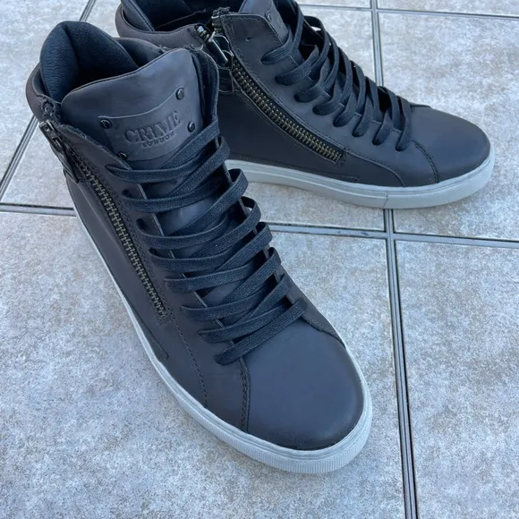 Crime London HIGH TOP DOUBLE ZIP sneakers