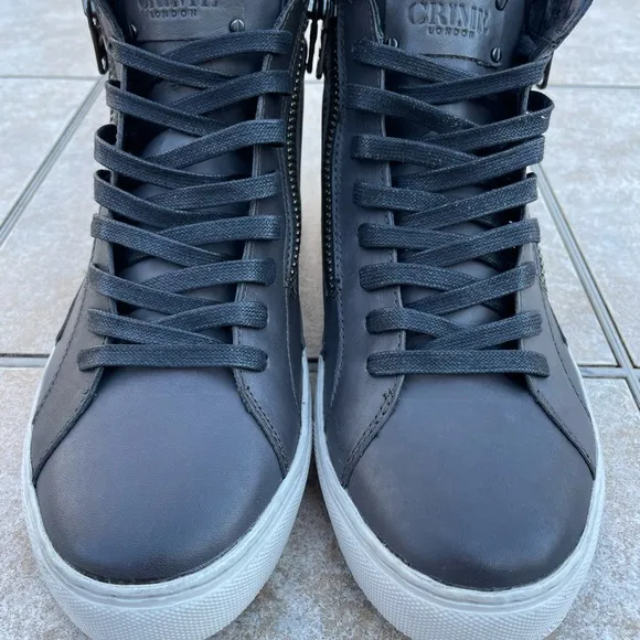 Crime London HIGH TOP DOUBLE ZIP sneakers