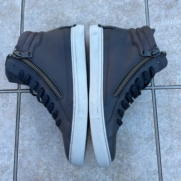Crime London HIGH TOP DOUBLE ZIP sneakers