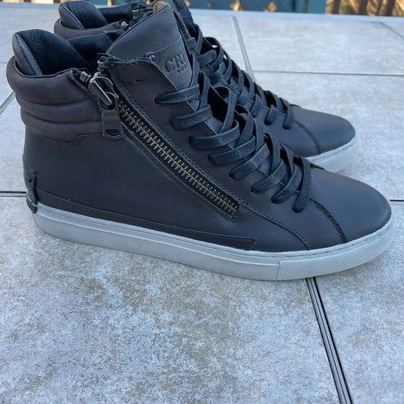 Crime London HIGH TOP DOUBLE ZIP sneakers