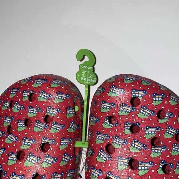 Crocs Classic Clogs Slip On Holiday Vineyard Vines Mens 11 Womens 12.5 Christmas