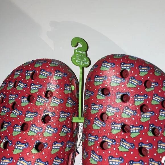 Crocs Classic Clogs Slip On Holiday Vineyard Vines Mens 11 Womens 12.5 Christmas