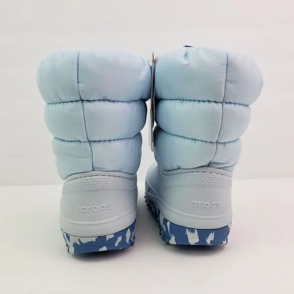 Crocs Classic Neo Puff Boot Toddler Size 11 Lt Blue Warm Winter Boot Shoes