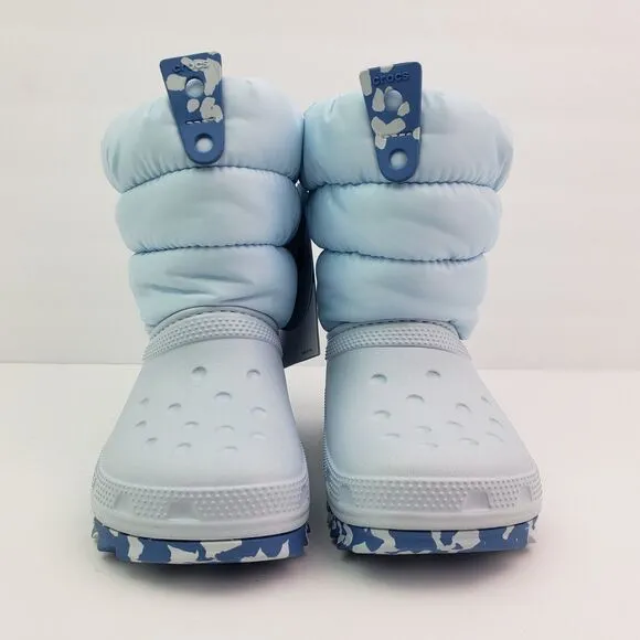 Crocs Classic Neo Puff Boot Toddler Size 11 Lt Blue Warm Winter Boot Shoes