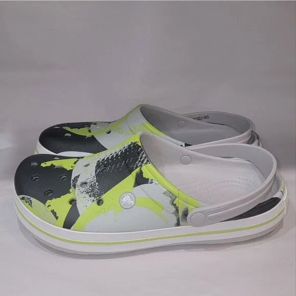 Crocs Crocband OmbreBlock Rubber Slip-on Clog Shoes Men's Size 11