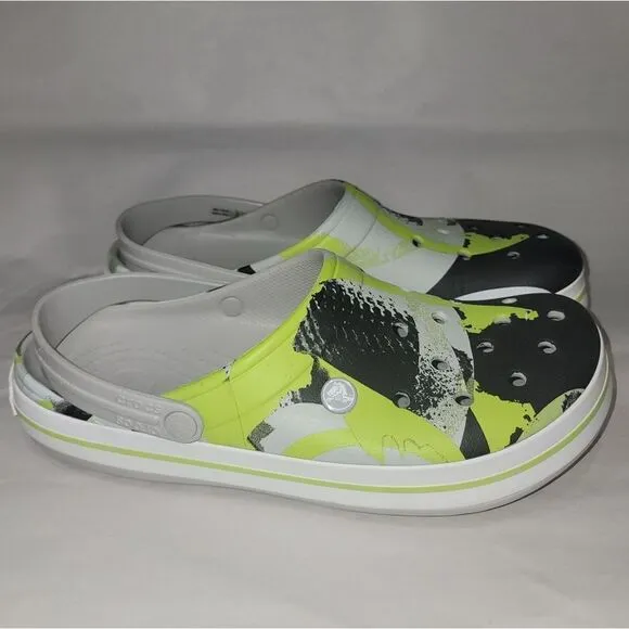 Crocs Crocband OmbreBlock Rubber Slip-on Clog Shoes Men's Size 11