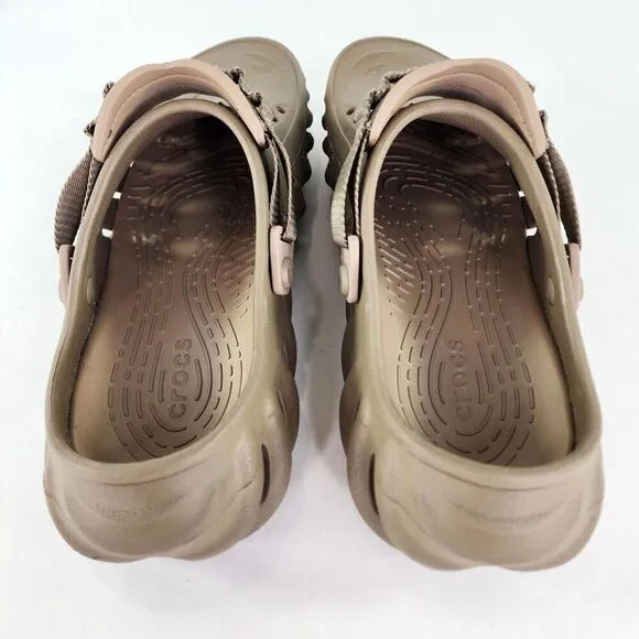 CROCS SALEHE BEMBURY POLLEX CLOG US 11 MEN'S TAN BROWN SLIP-ON SHOES