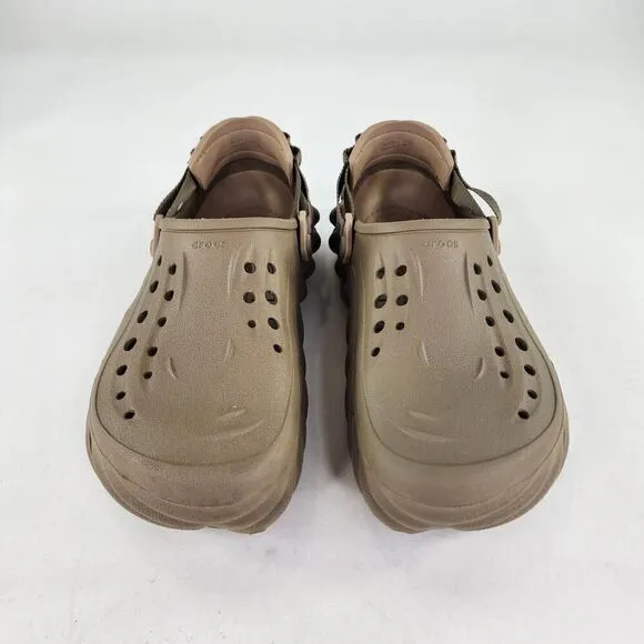 CROCS SALEHE BEMBURY POLLEX CLOG US 11 MEN'S TAN BROWN SLIP-ON SHOES