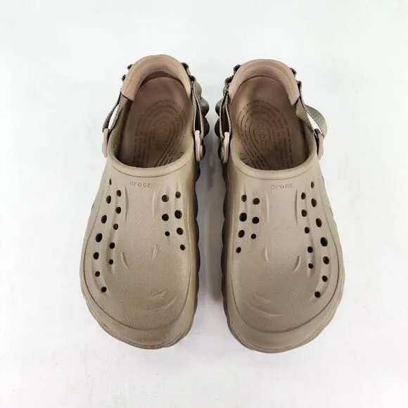 CROCS SALEHE BEMBURY POLLEX CLOG US 11 MEN'S TAN BROWN SLIP-ON SHOES
