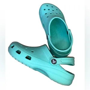 CROCS Seagreen shoes sandals kid’s big girls size  4 6