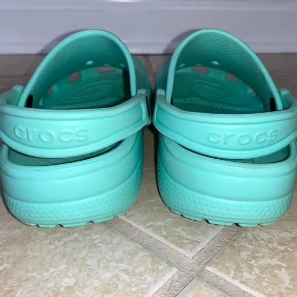 CROCS Seagreen shoes sandals kid’s big girls size  4 6