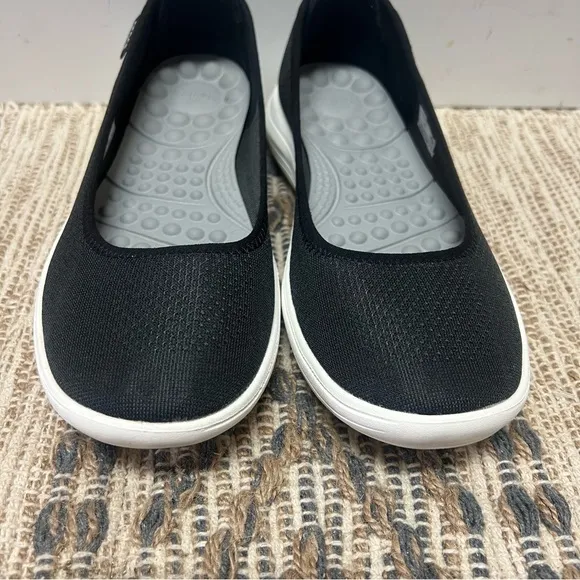 Crocs Shoes Womens 8 Black Reviva Flat Ballet Slip On Shoes Comfort 205880