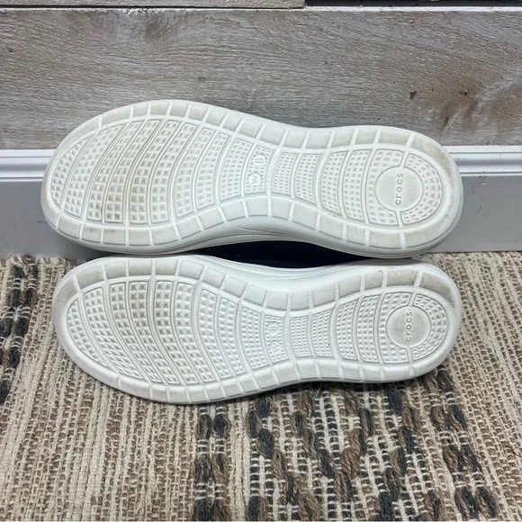 Crocs Shoes Womens 8 Black Reviva Flat Ballet Slip On Shoes Comfort 205880