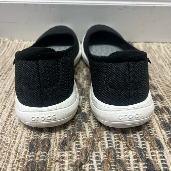 Crocs Shoes Womens 8 Black Reviva Flat Ballet Slip On Shoes Comfort 205880